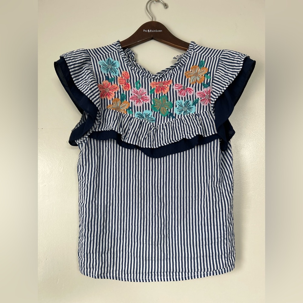 This blouse is a perfect summer shirt. Great shirt to show your arms off in